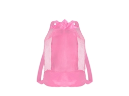 Mochila Dobrável Para Guardar Brinquedos De Praia Yuysan 50x23cm Cor Rosa