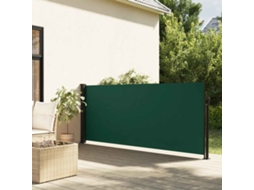 Vidaxl Toldo Lateral Retrátil 140x300 Cm Verde-escuro