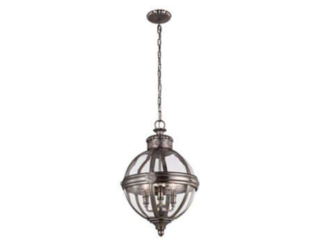 Candelabro FEISS Fe-Adams-3P-Anl Aço Adams Vidro E14 3 Bulbos