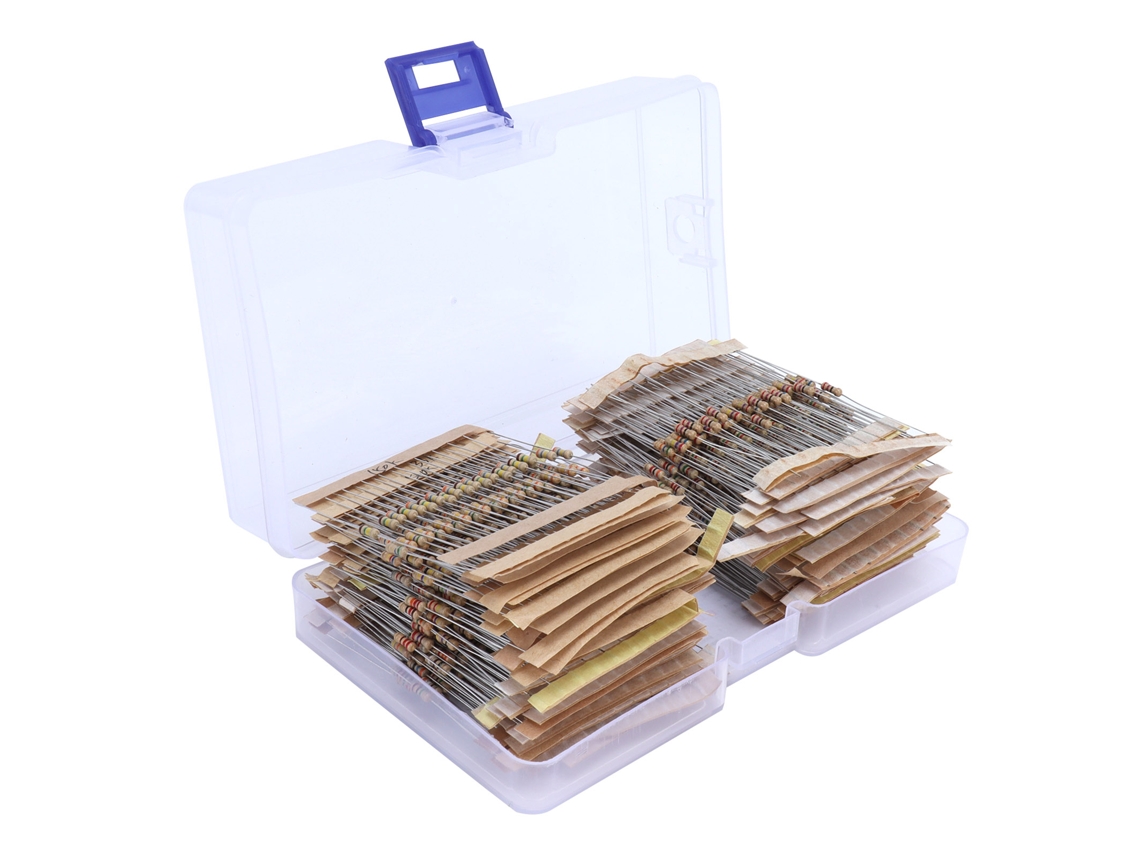Kit De Resistores Laxiscreed Com 122 Valores E Tolerância De 5% Em Filme De Carbono