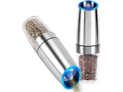Conjunto de 2 Peças Moedores Sal e Pimenta com Led, Moedor Elétrico, Basculante GOKOCO