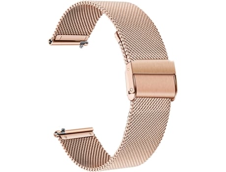 Pulseira de Relógios Femininos de Reposição Pulseira de Relógios de Malha de Aço Inoxidável de 18 Mm para Garmin Vivoactive 4S 40 Mm Rose Gold VOINEE