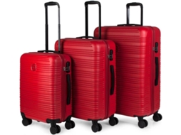 Conjunto de Malas de Viagem ITACA T72100 Vermelho (55x40x20cm)