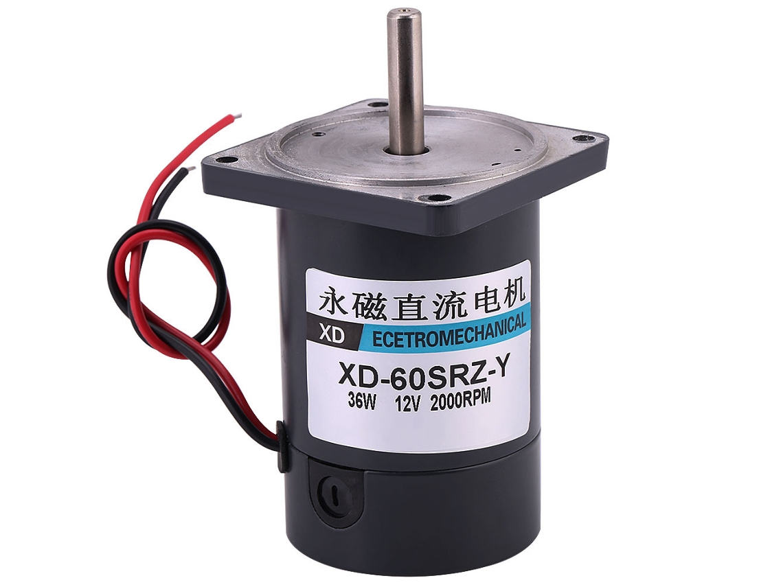 Motor De Corrente Contínua De 36w De Grande Torque Com Escovas 12v 2000rpm Com Flange Cw/ccw