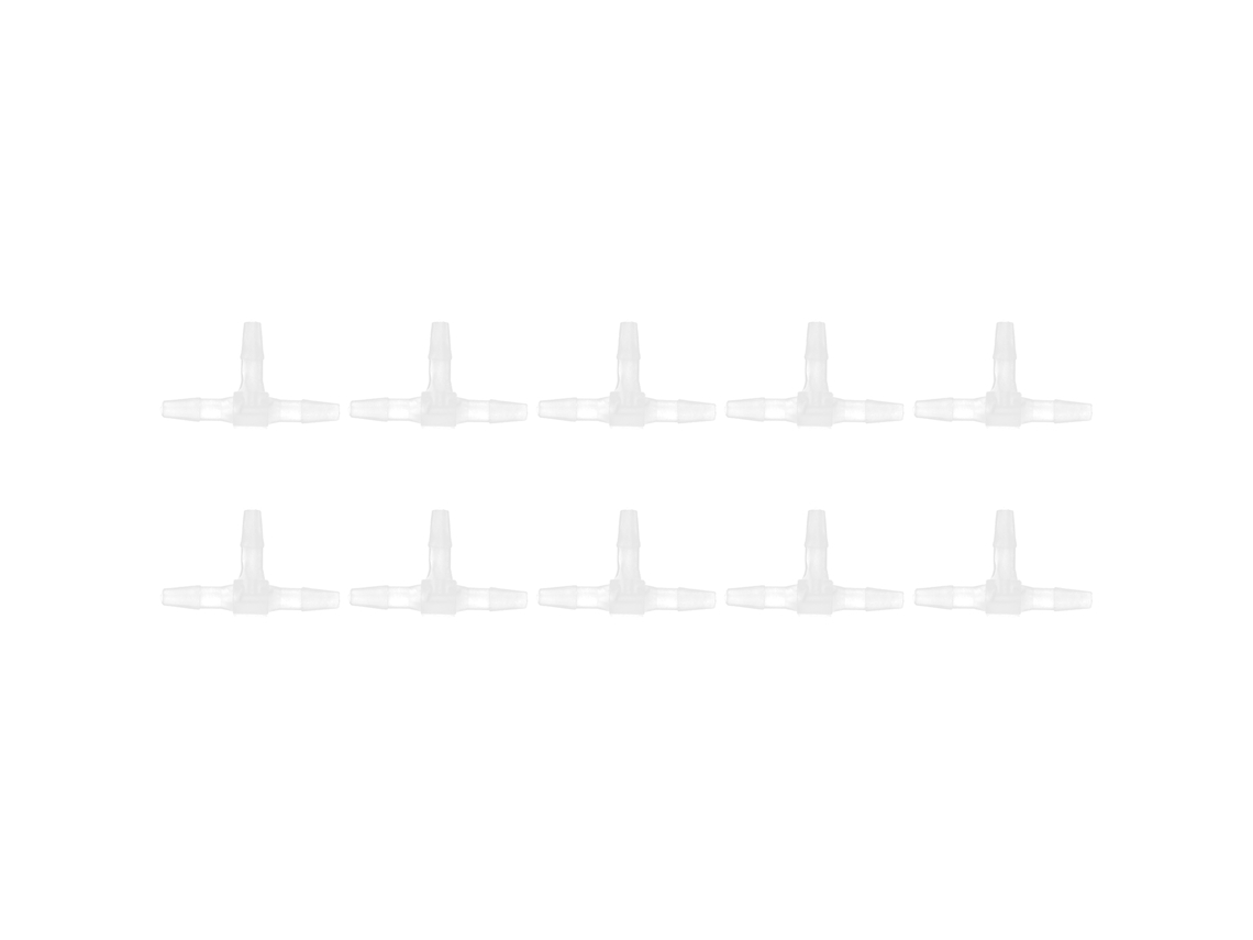 10 Peças De União Em T De Plástico 3 Vias Resistentes À Pressão E Temperatura Mangueira 1/2 Barb Fitting