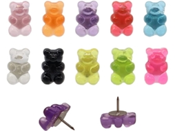 20 Tachinhas Decorativas Em Formato Urso, Ideias Para Fotos, Mapas De Parede, Murais De Mensagens E Quadros Cortiça