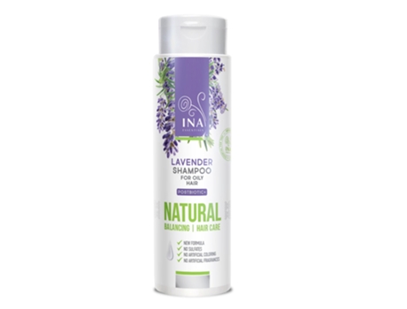 Shampoo para controle de oleosidade capilar com infusão de lavanda da Ina Essentials, 200ml
