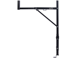 Bagageiro de Teto Carro Aço Barras Universais Capacidade Carga 113 Kg para Caminhonetes Altura Ajustável 98 a 110,8 Cm Largura 490 870 Mm Caiaque