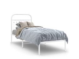 Bed Frame, Bed Frames Vidaxl Branco Aço (80 X 200 Cm)