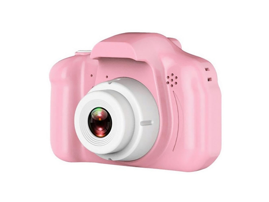 Máquina Fotográfica Infantil Digital Cartoon 2 Polegadas Hd Usb Recarregável -Rosa
