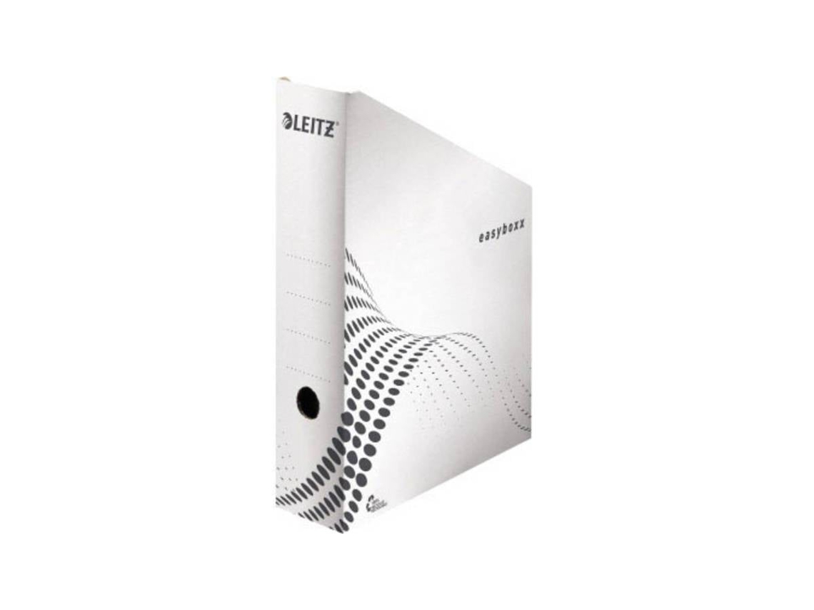 Arquivo vertical Leitz Easyboxx, DIN A4, branco, 100% papelão ondulado reciclado, com montagem automática, 25 peças (6140 Esselte Leitz)