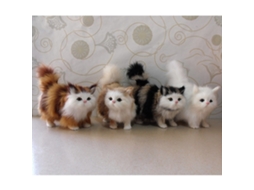 Primerox brinquedo de Pelúcia de Gato Cute Stuffed Animal Toy Decor Doméstico Natal Aniversário