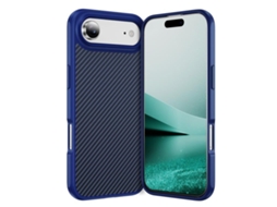 Capa Para Iphone 17 Air Com Textura De Fibra De Carbono E Magsafe.