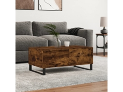 Mesa De Centromesa De Apoiomesa De Café 90x50x36,5 Cm Derivados Madeira Carvalho Fumado Wsd49729 Lovely Home