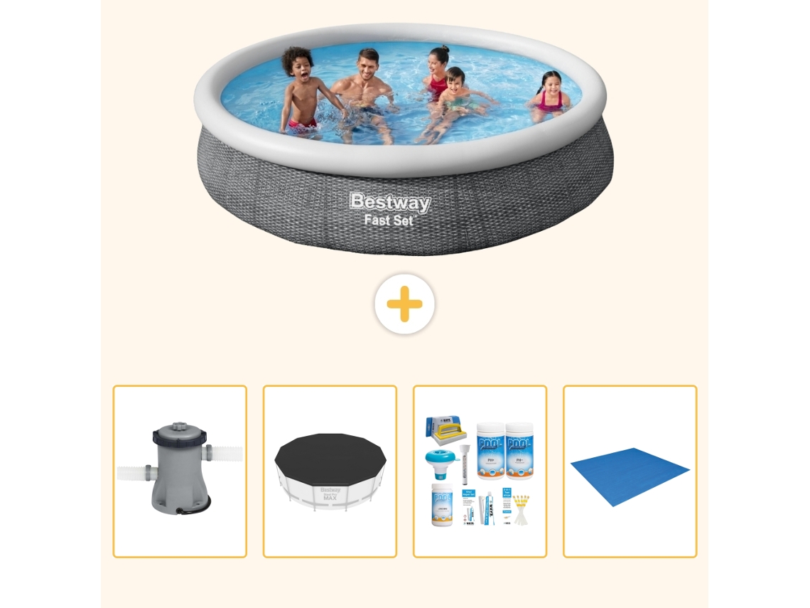 Bestway Piscina Bestway Fast Set Redonda - 366x76 Cm - 5-peças S251