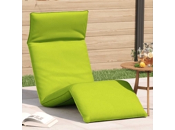 Vidaxl Espreguiçadeira Dobrável 175x54x8,5 Cm Verde Brilhante