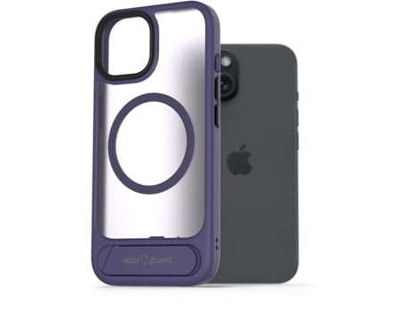 Capa Alzaguard Matte compatível com Magsafe para iPhone 15 (roxa)