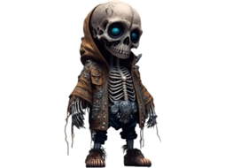 Adorno de Caveira Nova Line estátua decorativa memorial halloween colecionável