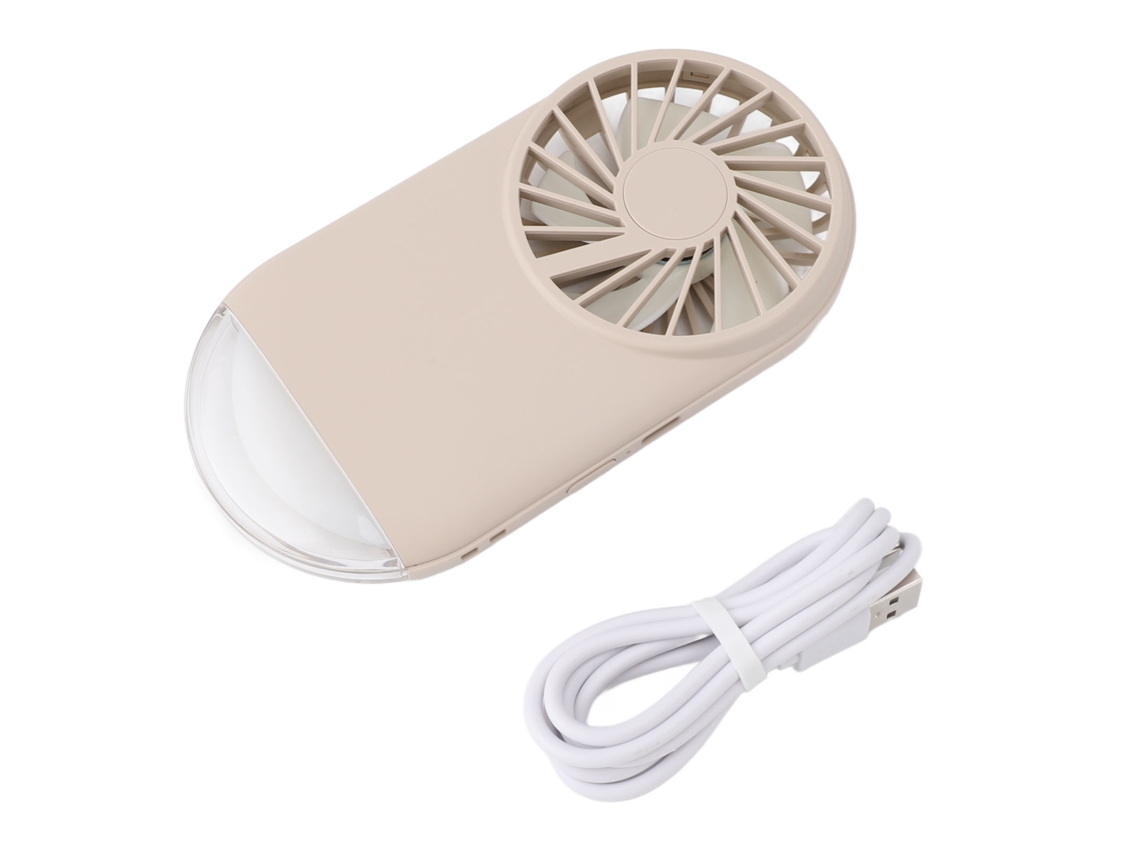 Laxiscreed Ventilador Compacto Portátil Com Carregamento Usb E Base De Apoio