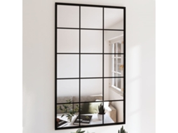 Vidaxl Espelhos De Parede 2 Pcs 100x60 Cm Metal Preto