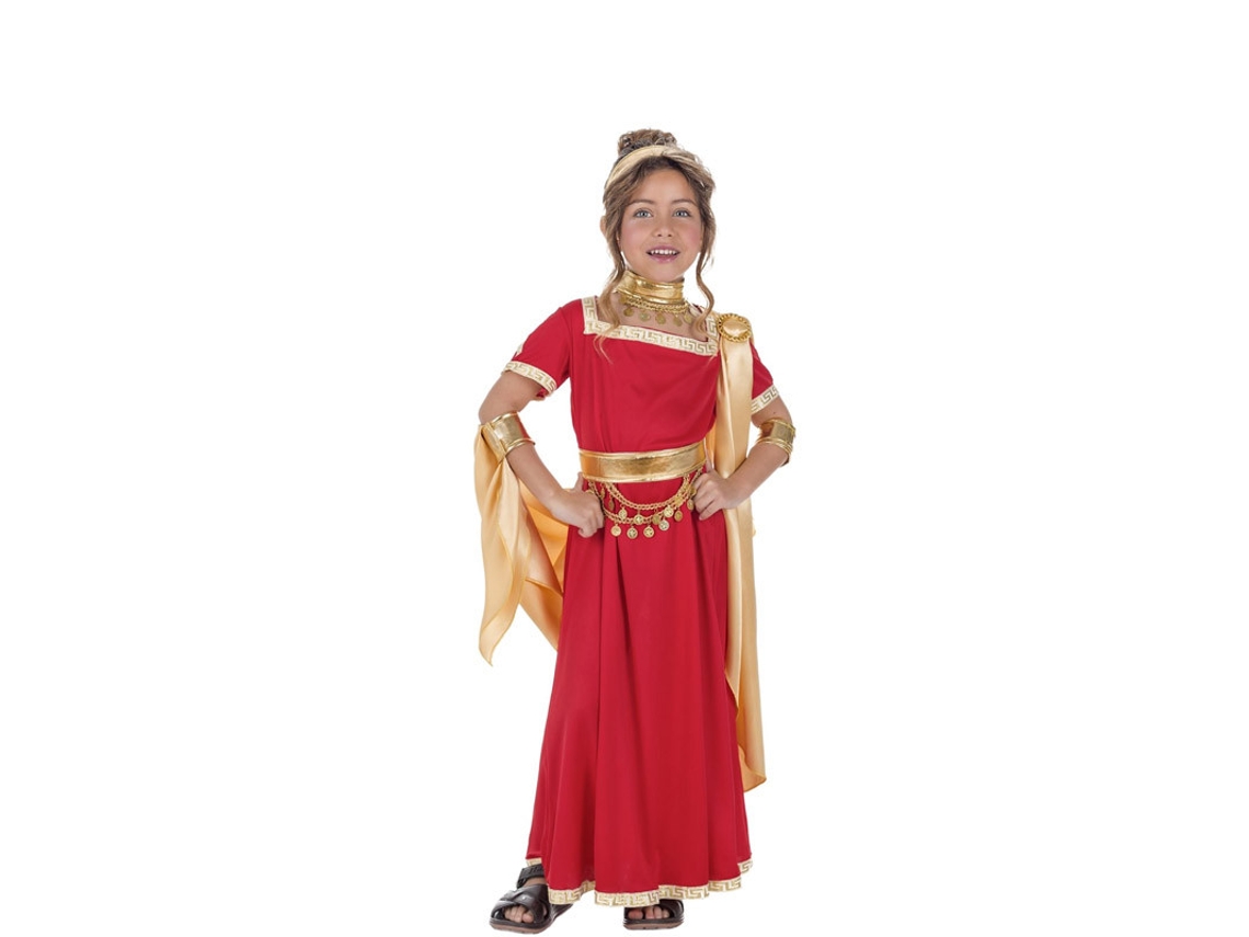 Fato de Menina CAR&GUS Senadora Romana Vermelho e Dourado (Tam.: 10-12 anos)