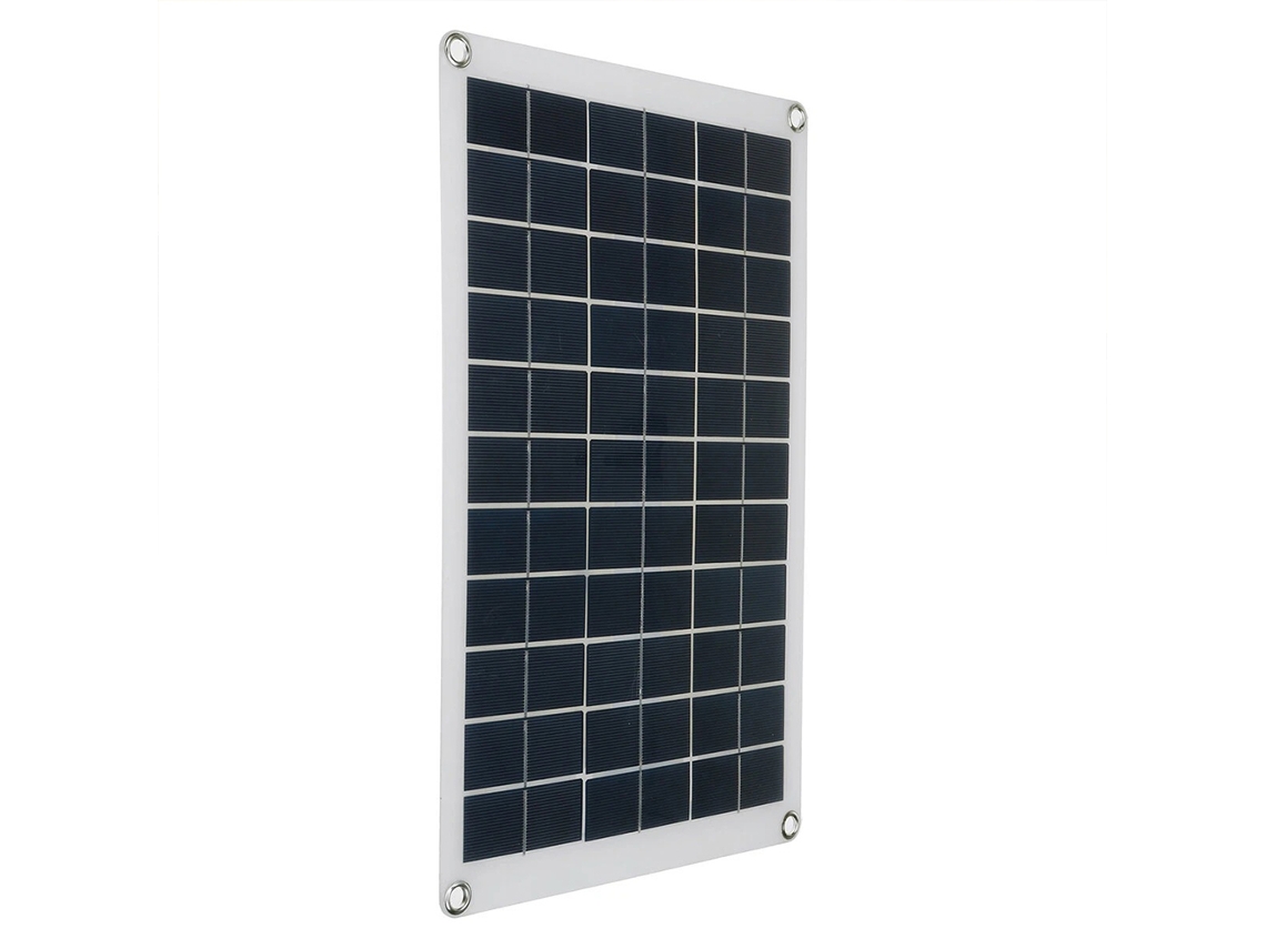 Carregador de Bateria para Painel Solar 18 W e V com Silício Policristalino, Controlador de Carga 10 A, Duas Portas Usb e Entrada Cc BRILVIBERA