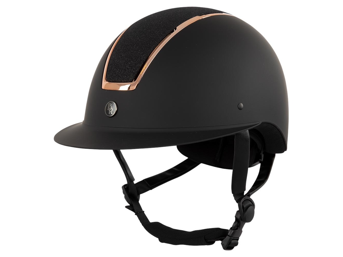 Capacete de Equitação com Viseira de Polo BR EQUITATION Omega Painted Glitter
