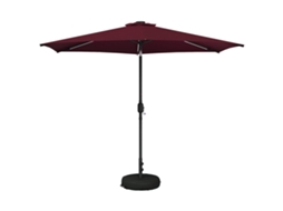 Vidaxl Guarda-sol De Jardim Com Luzes Led 300 X 300 Cm Poliéster