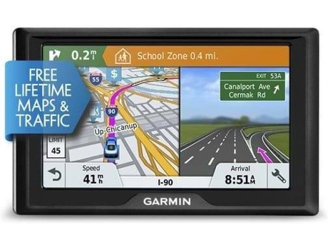 Sistema de Navegação 6'' GARMIN Drive 61 WE LMT-S 6'' — Mapa Europa Ocidental | 24 países | 1.5h de autonomia