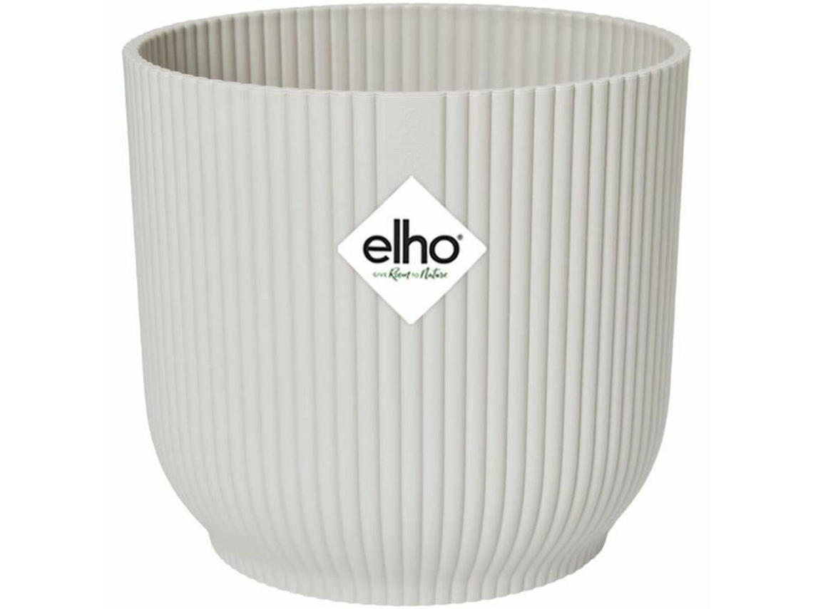 Vaso ELHO 25 Cm Redonda Branco Plástico