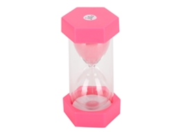 Relógio de Areia Hexagonal 15 Minutos Rosa Decorativo Presente