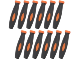 Conjunto De 12 Limas Toyvian Com Cabo Borracha Antiderrapante, Estrutura Simples, Leve E Durável, Ideal Para Reparos