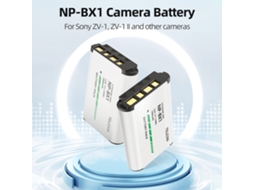 Bateria Recarregável Telesin Np-bx1 1090mah Para Câmeras Sony Zv-1/zv1ⅱ/rx1r/rx100m6/h400 Com 6 Proteções De Segurança E Carregamento Rápido