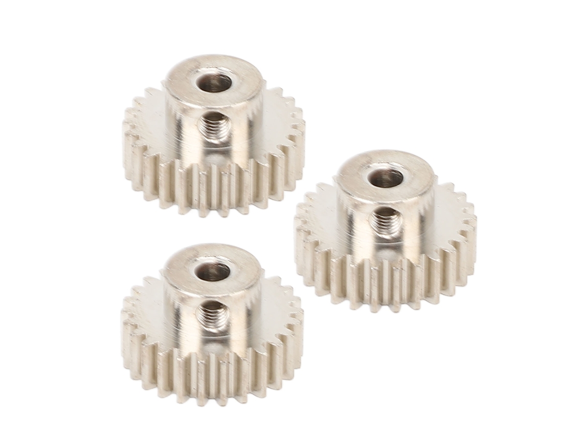 Mali 3pcs Engrenagens de Motor Metal com Parafusos M0.6 Módulo 3.175mm Furo Engrenagem Pinion para Carro Rc 1/10 Caminhão 26t