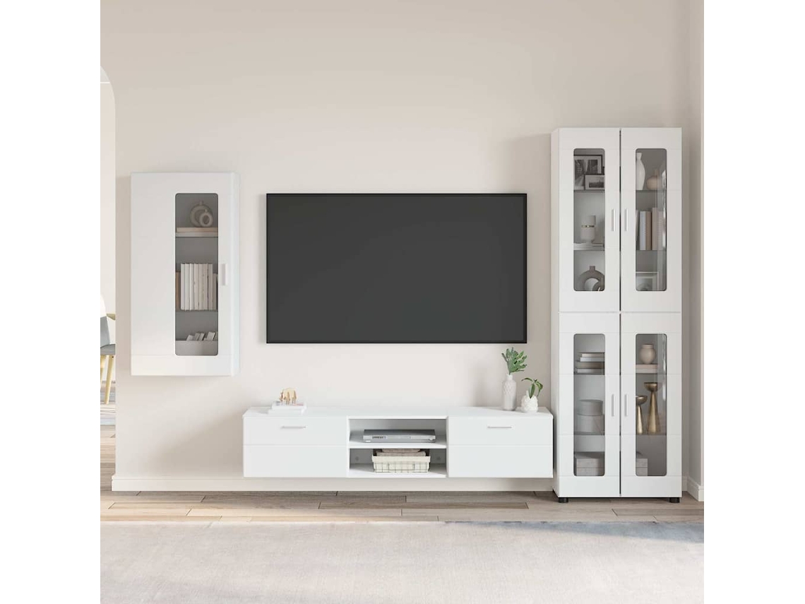 Vidaxl Conjunto De Móvel De Tv Florin 3 Unid. Branco
