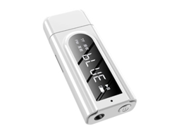 Transmissor Fm YIZHOOD K9 Bluetooth 5.0 Usb Receptor Led Display Mp3 Aux Car Fm Tv Pc Tf Áudio Estéreo Sem Fio Branco