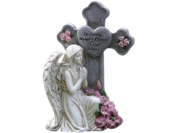 Estátua Genérica de Anjo para Uso Externo Decoração de Jardim em Resina para Luto Estátuas e Figuras para Jardim de CHABERLU