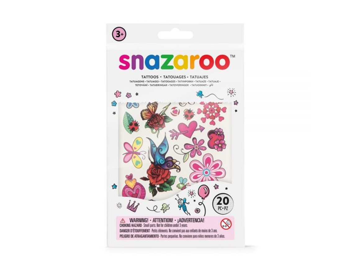 Conjunto de tatuagens para crianças SNAZAROO 1198314 (3 anos)