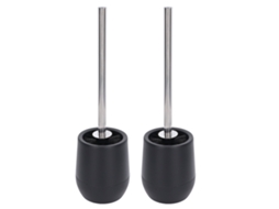 2pcs Escova para Vaso Sanitário com Fios Fixos Resistentes Material Durável Aço Inox