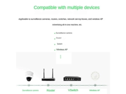 Extensor Poe Gigabit De 4 Portas 100/1000m Para Switch De Rede, Compatível Com Ieee802.3af/at, Plug Play Para Switch Poe. Aquaforge