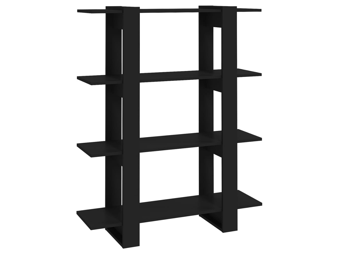 Book Cabinet, Book Cabinets Vidaxl Preto Madeira Processada (n/a)