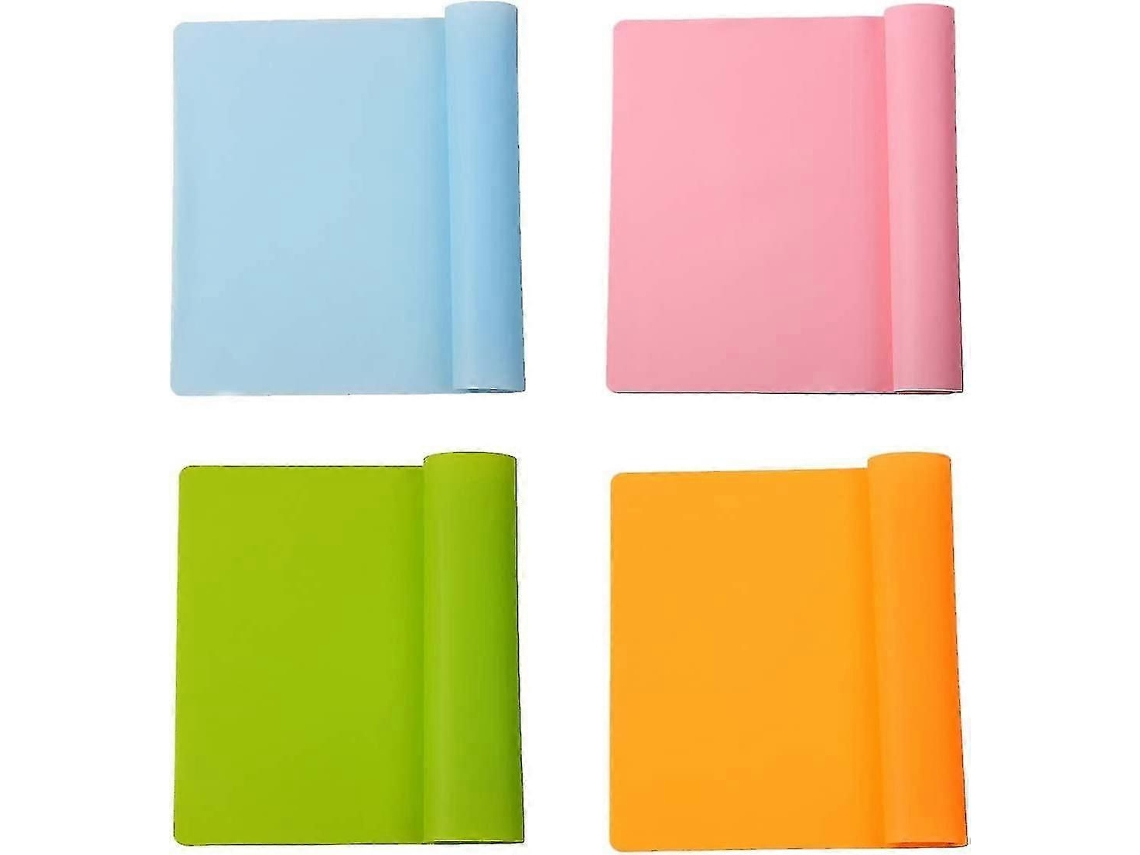 Conjunto De 4 Jogos Americanos De Silicone Reutilizáveis ​​jogo Americanos De Silicone Para Crianças, Isolamento Térmico, Baking Cy Nostalgia88