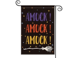 Banner Vertical Jardim De Halloween Duplex, Irmãs Sanderson Varinha Decor Exterior Jardim