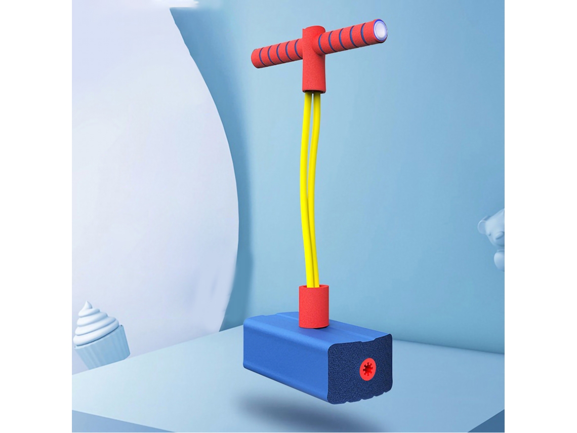 Rebe-saltador De Espuma Pogo Para Niños, Juguete De Salto Com Sons Chirriantes, Azul Claro, Treinamento De Equilíbrio