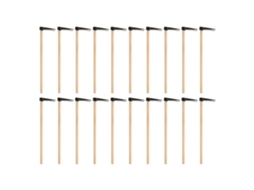 Mali enxada Miniatura de Madeira 20pcs Brinquedo Ferramenta Jardim Casa de Boneca 1/12 1/6