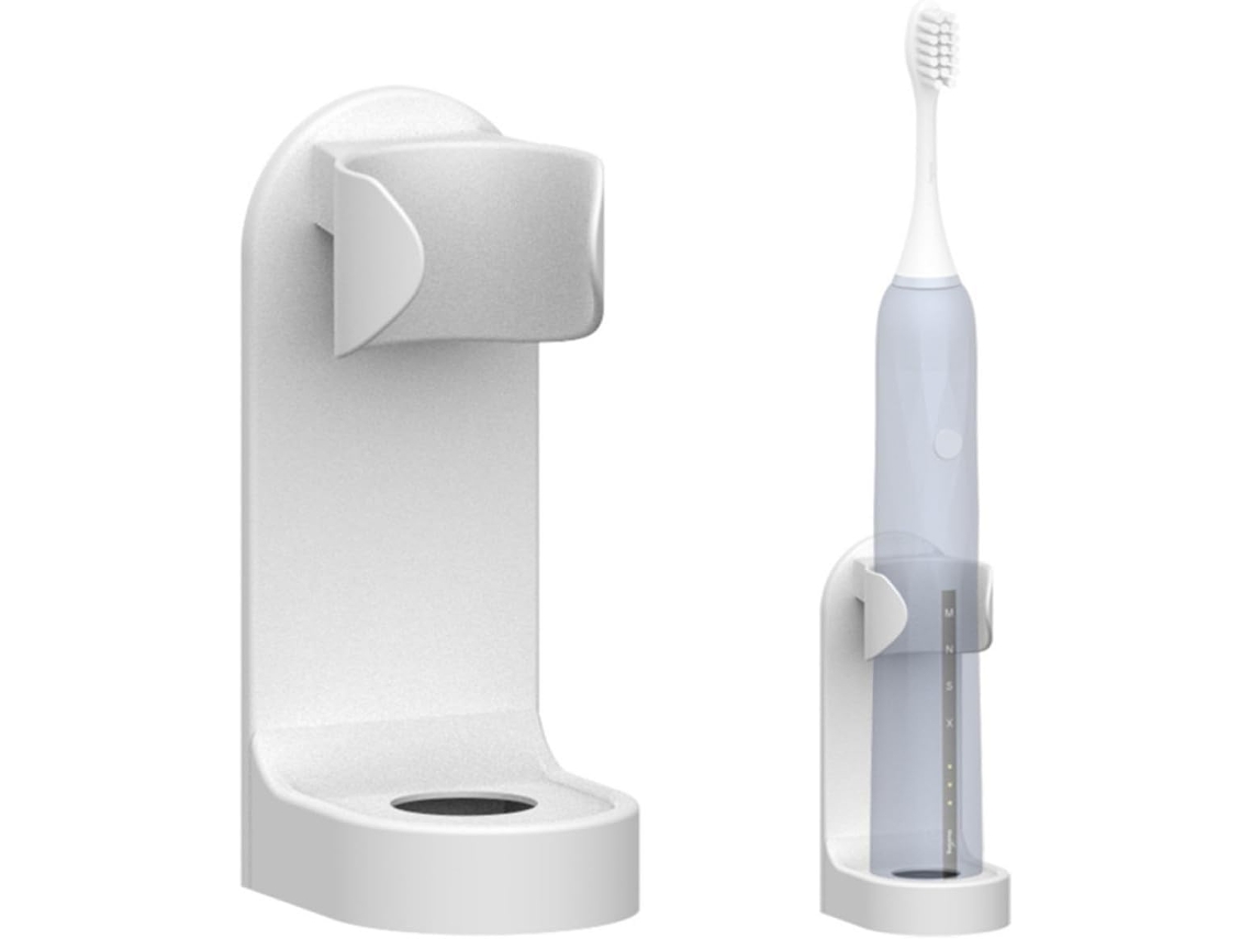 Suporte de Parede Plástico, Conjunto 2 Peças, para Escovas Dentes Elétricas. Autoadesivo e Sem CHABERLU