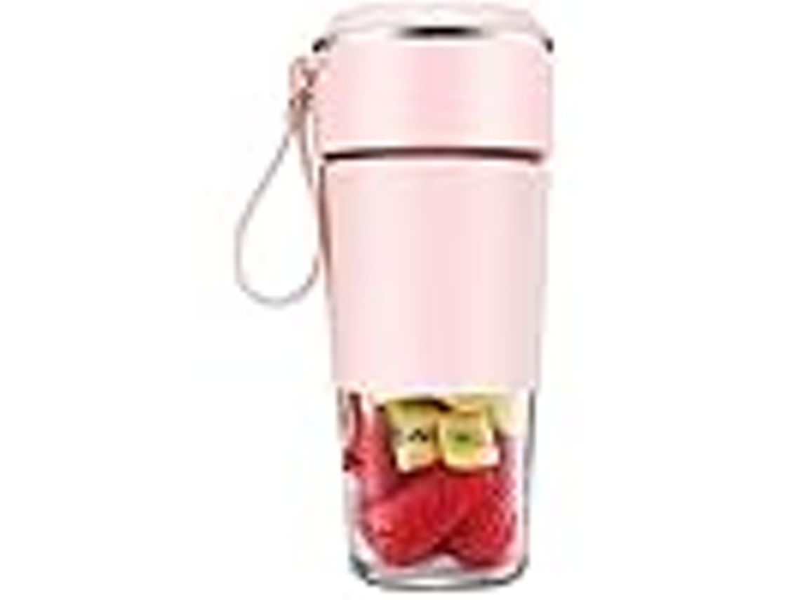 Liquidificador Pessoal, Mini Liquidificador de Viagem, Espremedor de Frutas, 1200mah, Recarregável Via USB Zeuxo