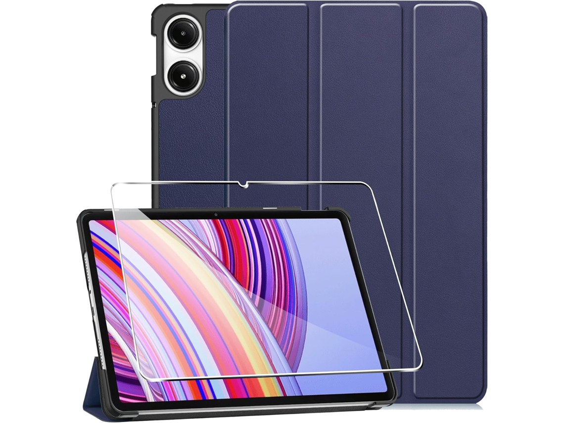 Capa Protetora Para Tablet Xiaomi Redmi Pad Pro/xiaomi Poco Pad 12,1 Polegadas Tablet, Película De Vidro Temperado Azul - Elysve