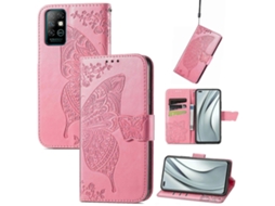 Capa De Couro Com Aba Horizontal, Estampa De Borboletas E Flores Em Relevo, Com Suporte, Compartimentos Para Cartões, Carteira E Cordão Para Infinix N