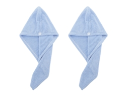 Toalha de Banho para Turbante de Cabelo de Secagem Rápida para Meninas e Mulheres